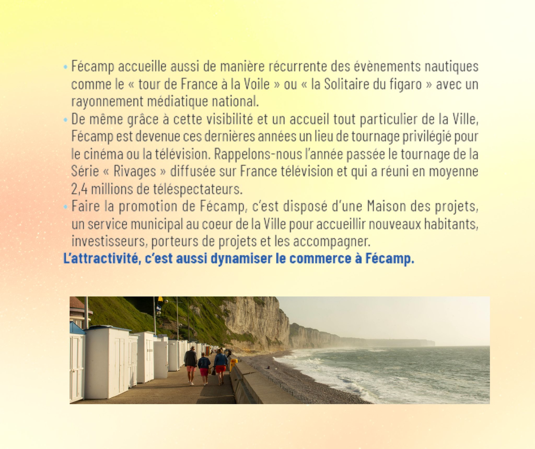 programme David ROussel 2026 élection municipale Fécamp