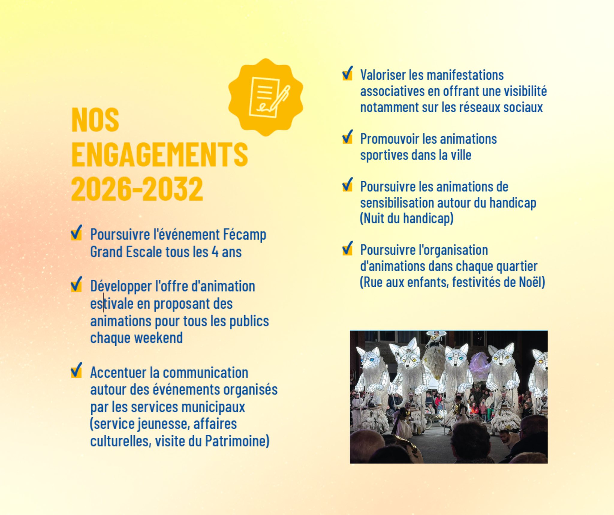 programme David ROussel 2026 élection municipale Fécamp