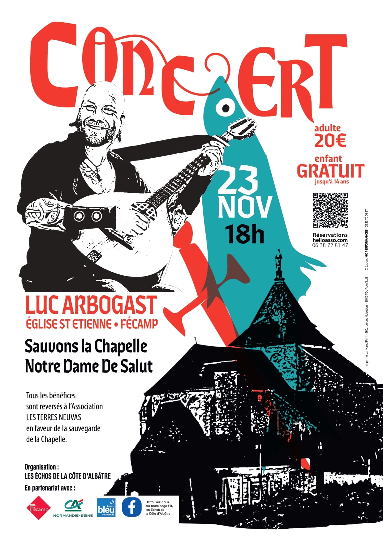 Concert Luc Arbogast 23 novembre 2024 Fécamp